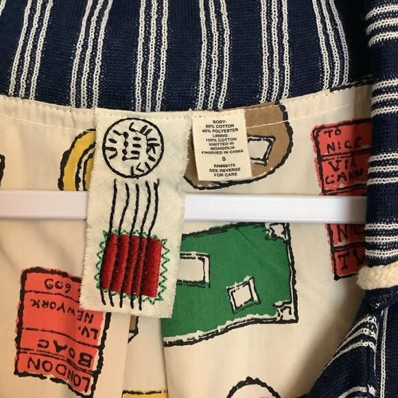 Anthropologie Striped Nautical Jacket ⛵️🛥️⚓️ - Picture 2 of 5